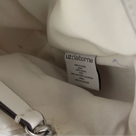 Liz Claiborne Vintage Floral Woven Boho Cottage Style Handbag Shoulder Bag Purse - Picture 13 of 16